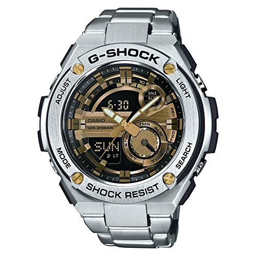 Casio Herren MultiZifferblatt Quarz mit Edelstahl Armbanduhr GST210D9AER von Casio