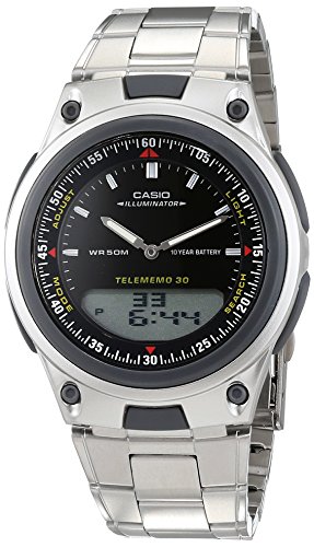 Casio HerrenArmbanduhr Analog-Digital Quarz Edelstahl AW-80D-1AVES von Casio