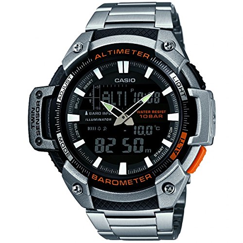 Casio HerrenArmbanduhr Analog-Digital Quarz Edelstahl SGW-450HD-1BER von Casio