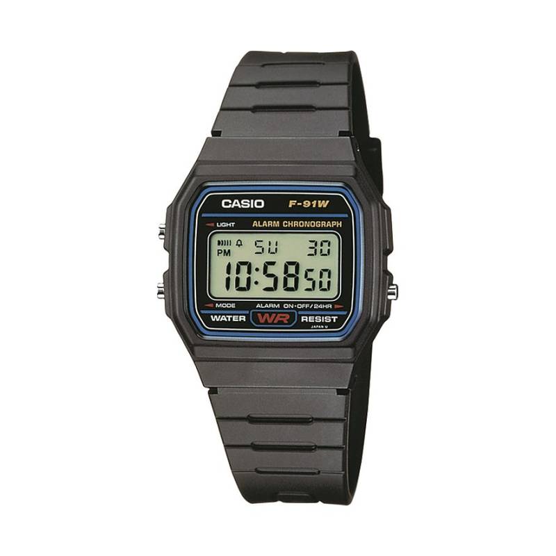 Casio Herrenuhr CASIO Collection F-91W-1YEG Resin von Casio