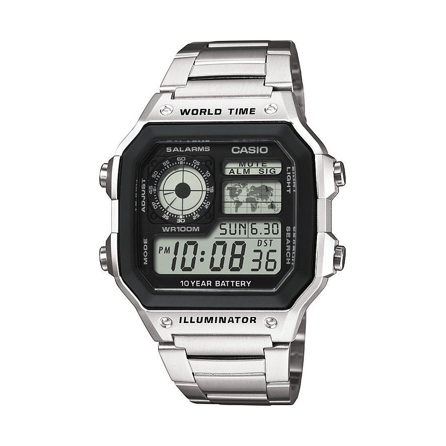 Casio Herrenuhr Casio Collection AE-1200WHD-1AVEF Resin, Sonstiges von Casio