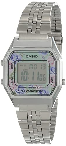 Casio LA680WA-2C Women's Vintage Floral Dial Alarm Chronograph Digital Watch Casio LA680WA-2C Women's Vintage Floral Dial Alarm Chronograph Digital Watch von Casio