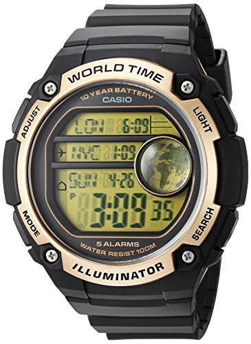 Casio Men's 'Classic' Quartz Resin Casual Watch, Color:Black (Model: AE-3000W-9AVCF) von Casio