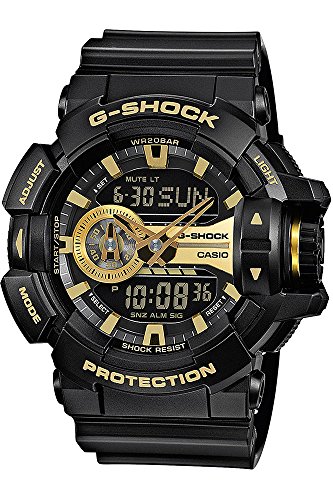 Casio Mens Multi Zifferblatt Digital Uhr mit Harz Armband GA-400GB-1A9ER von Casio