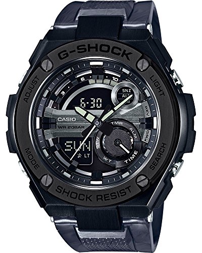 Casio Mens Multi Zifferblatt Digital Uhr mit Silikon Armband GST-210M-1AER von Casio