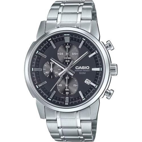 Casio Herren Analog-Digital Quarz Uhr mit Edelstahl Armband MTP-E510D-1A1VDF von Casio