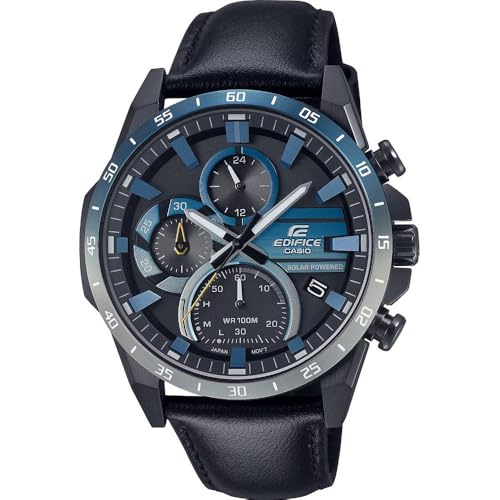 Casio Uhr EQS-940NL-1AVUEF Chrono Solar EQS-940NL-1AVUEF, Schwarz und Blau. von Casio