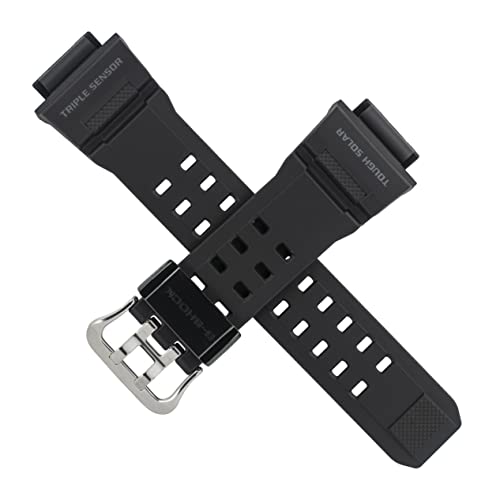 Casio Uhrenarmband für GW-9400-1B GW 9400, schwarz, Metallschlaufe 10601902 von Casio