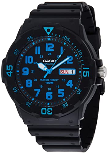 Casio MRW200H-2BV - Herren-Armbanduhr, Armband aus Kunststoff, Schwarz/Blau, NO Size, MRW200H-2BV Casio MRW200H-2BV - Herren-Armbanduhr, Armband aus Kunststoff, Schwarz/Blau, NO Size, MRW200H-2BV von Casio