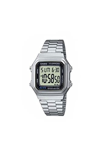 Casio Unisex-Armbanduhr Vintage Digital Quarz Edelstahl A178WA-1A von Casio