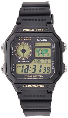 Casio Unisex Digital Analog Uhr mit Harz Armband AE-1200WH-1B Casio Unisex Digital Analog Uhr mit Harz Armband AE-1200WH-1B von Casio