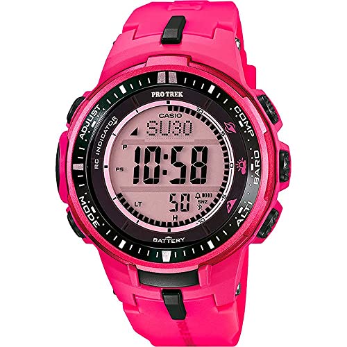 Casio Unisex Digital Quarz Uhr mit Resin Armband PRW-3000-4BER von Casio