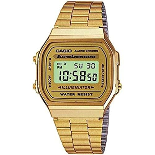 Casio Unisex Digital Uhr mit Edelstahl Armband A168WG-9WDF von Casio
