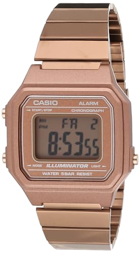 Casio Unisex Erwachsene Digital Quarz Uhr mit Edelstahl Armband 4549526169342 von Casio