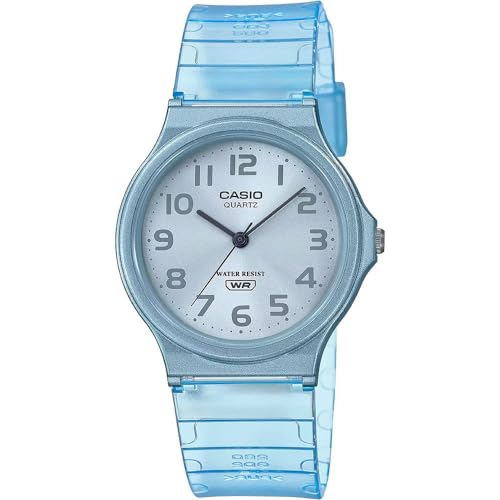 Casio Unisex Quartz Armbanduhr, 35.00mm Gehäusegröße mit weiß analog Zifferblatt und blau Plastic/Resin Bracelet Armband MQ-24S-2BEF Casio Unisex Quartz Armbanduhr, 35.00mm Gehäusegröße mit weiß analog Zifferblatt und blau Plastic/Resin Bracelet Armband MQ-24S-2BEF von Casio