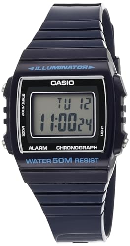 Casio Unisex Digital Quarz Uhr mit Resin Armband W-215H-2 von Casio