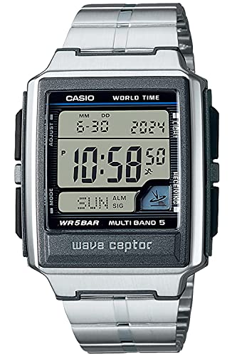 Casio ] Watch Wave Septer [Japan Import] Funkuhr Super Illuminator Typ WV-59RD-1AJF Silber, Armband von Casio