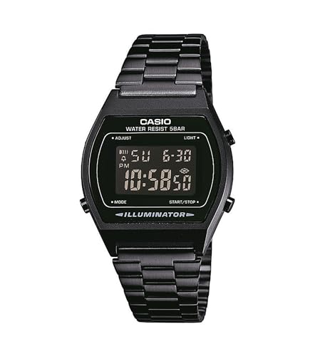 Casio Herren Iconic Vintage Collection B640WB-1B Digital Quarz Gummi 50m Wasserdicht von Casio