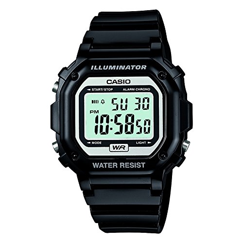 Casio F-108WHC-1ACF Herren-Armbanduhr Gummiband Schwarz von Casio