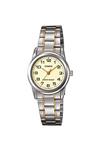 Casio Damen Analog Quarz Uhr mit Edelstahl Armband LTP-V001SG-9 von Casio