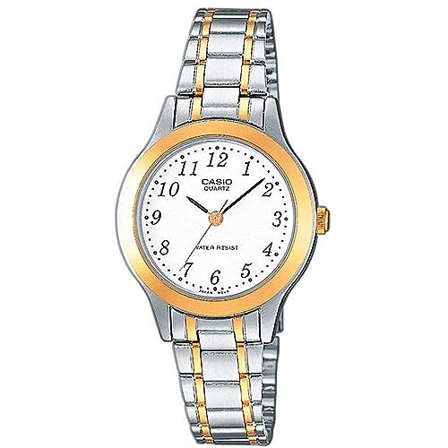 Casio Damen Analog Quarz mit Edelstahl Armbanduhr LTP1263PG7BEF von Casio