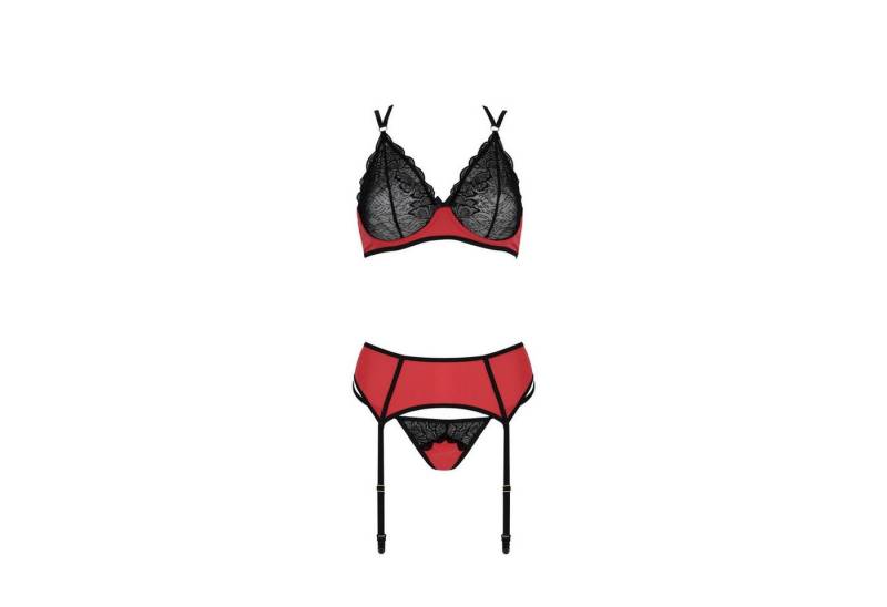Casmir Set: Schalen-BH CA Magnolia 3pcs set red-black - (L/XL,S/M) von Casmir