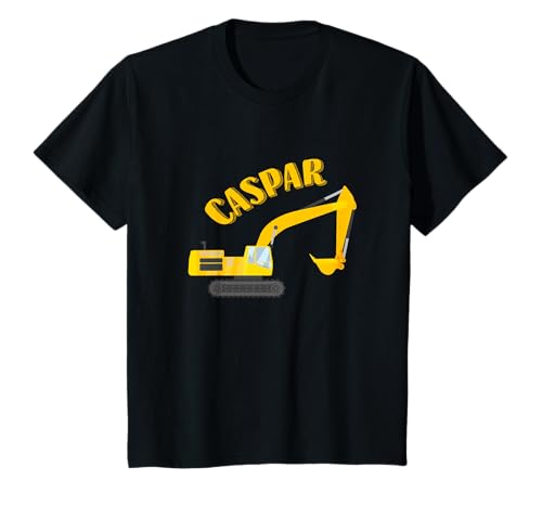 Kinder Caspar Vorname Jungen Personalisiertes Bagger T-Shirt Kinder Caspar Vorname Jungen Personalisiertes Bagger T-Shirt von Caspar Namen Shirts für Kinder