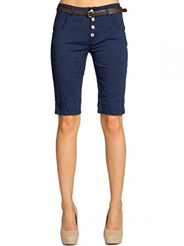 Caspar BST005 Damen Baumwoll Chino Shorts, Farbe:dunkelblau, Größe:XL - DE42 UK14 IT46 ES44 US12 Caspar BST005 Damen Baumwoll Chino Shorts, Farbe:dunkelblau, Größe:XL - DE42 UK14 IT46 ES44 US12 von Caspar