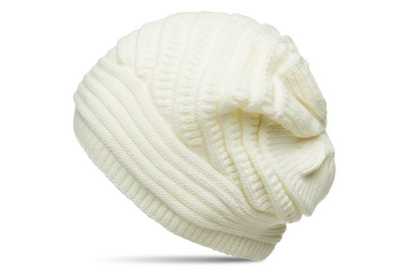Caspar Beanie Caspar MU171 Damen grob gestrickte gefütterte Winter Beanie Mütze mit Strickmuster von Caspar