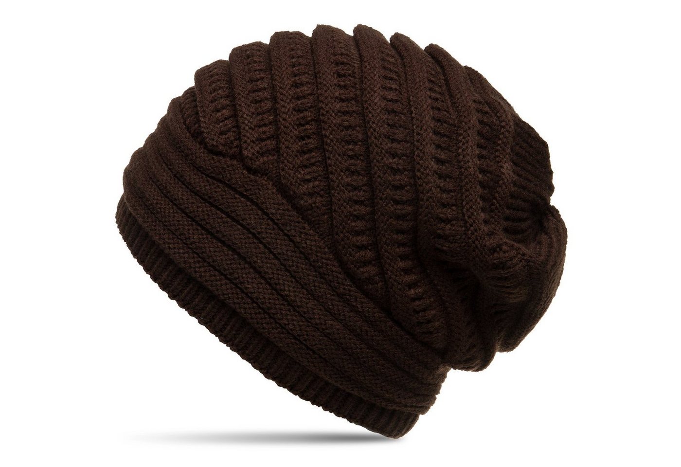 Caspar Beanie Caspar MU171 Damen grob gestrickte gefütterte Winter Beanie Mütze mit Strickmuster von Caspar