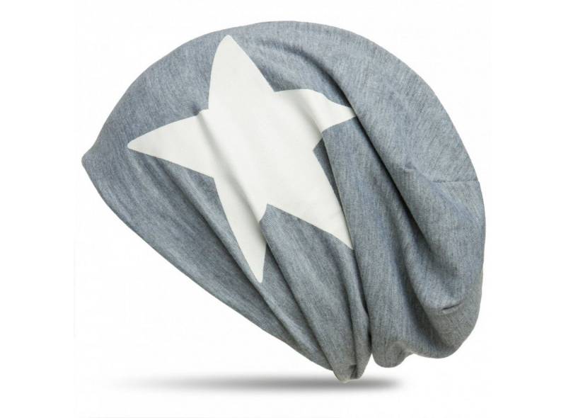 Caspar Beanie MU069 klassiche leichte Unisex Mütze mit Stern Print von Caspar