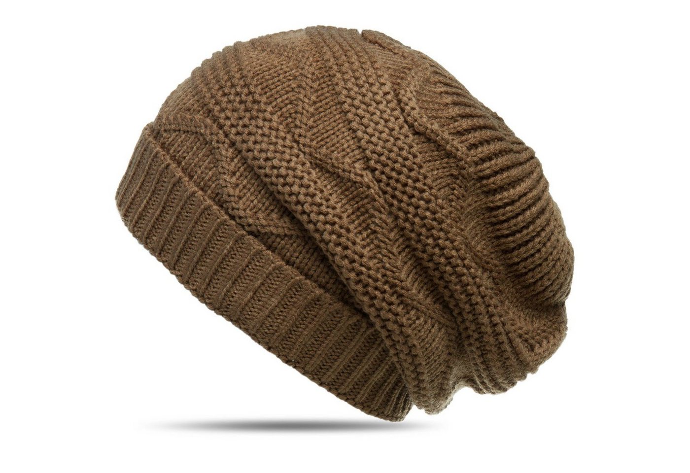 Caspar Beanie MU115 grob gestrickte Damen Winter Mütze von Caspar