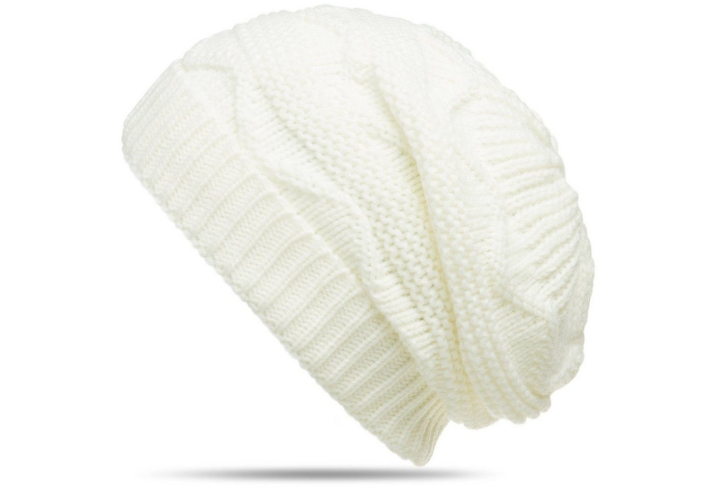 Caspar Beanie MU115 grob gestrickte Damen Winter Mütze von Caspar