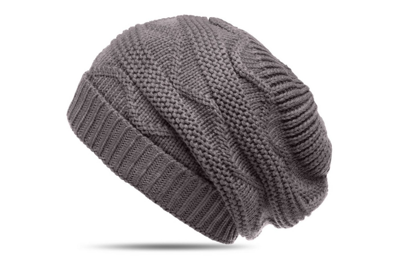 Caspar Beanie MU115 grob gestrickte Damen Winter Mütze von Caspar