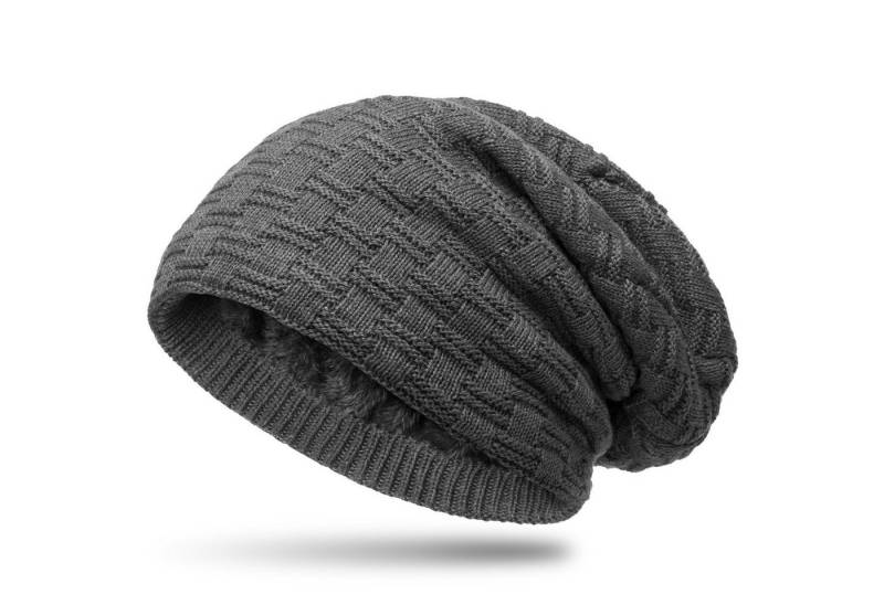 Caspar Beanie MU133 warme Feinstrick Mütze mit weichem Fleece Innenfutter von Caspar