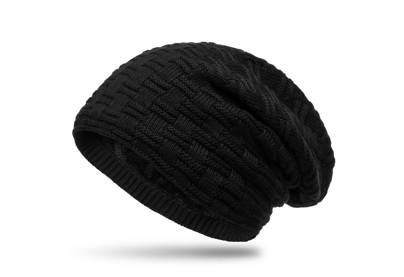 Caspar Beanie MU133 warme Feinstrick Mütze mit weichem Fleece Innenfutter von Caspar