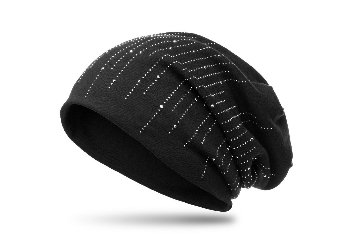 Caspar Beanie MU142 Mütze mit stylischen Strass Streifen und warmem Flanell Stoff Caspar Beanie MU142 Mütze mit stylischen Strass Streifen und warmem Flanell Stoff von Caspar