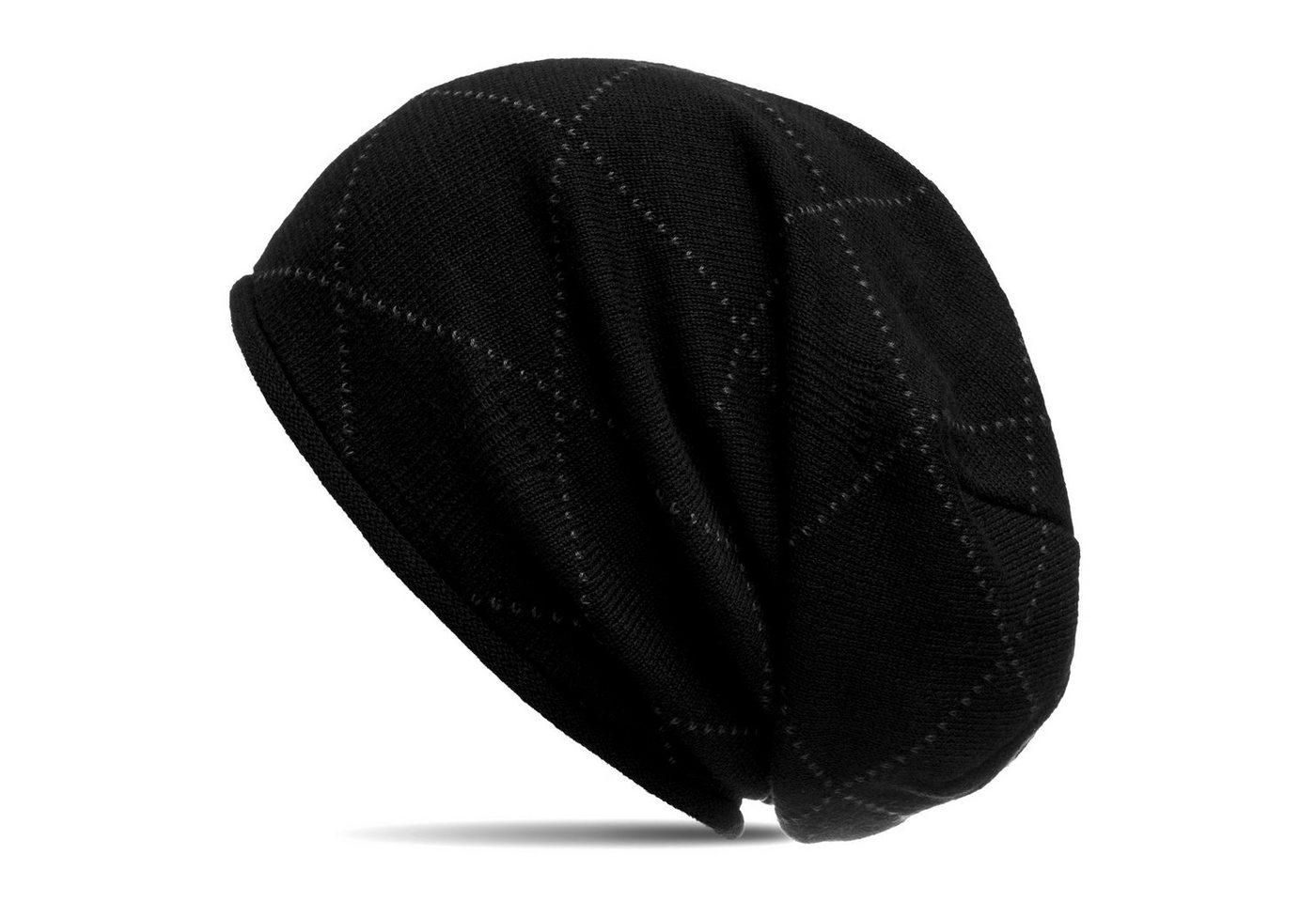 Caspar Beanie MU181 Beanie Mütze mit klassischem Karomuster von Caspar