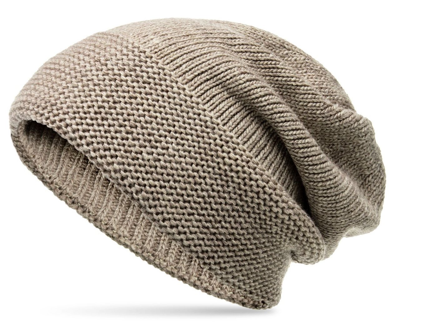 Caspar Beanie MU214 elegante Damen Winter Strick Mütze gefüttert von Caspar