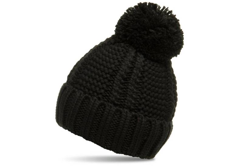 Caspar Bommelmütze MU127 Gefütterte Damen Winter Strickmütze von Caspar