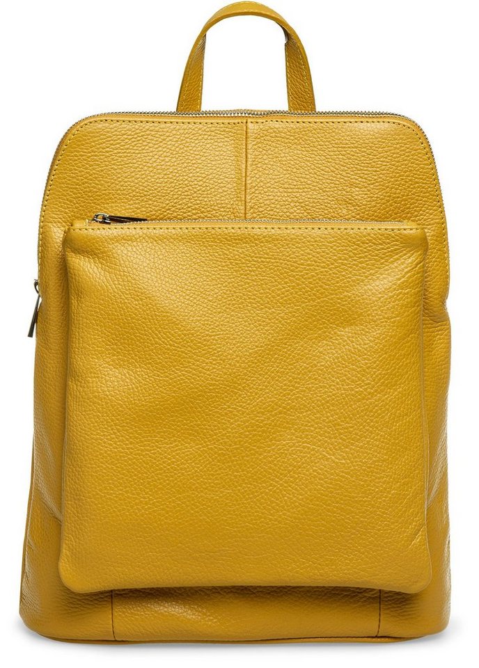 Caspar Cityrucksack Damen Leder Backpack Schultertasche - PREMIUM LINE - Modell No.801 von Caspar