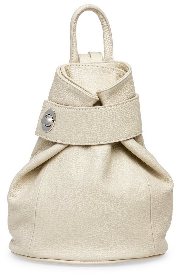 Caspar Cityrucksack Mittelgroßer Damen Rucksack aus Leder - CLASSIC LINE - Modell No.789 von Caspar