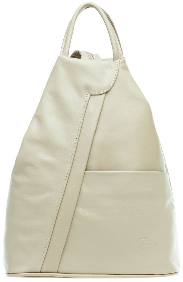 Caspar Cityrucksack 2in1 sportliche Leder Schultertasche - SIGNATURE LINE - Modell No.782 von Caspar