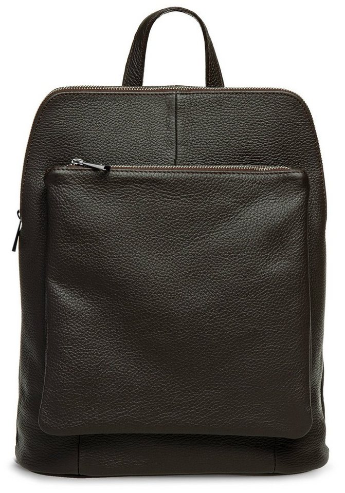 Caspar Cityrucksack TL801 Damen 2in1 Rucksack Rucksacktasche aus echtem Leder von Caspar