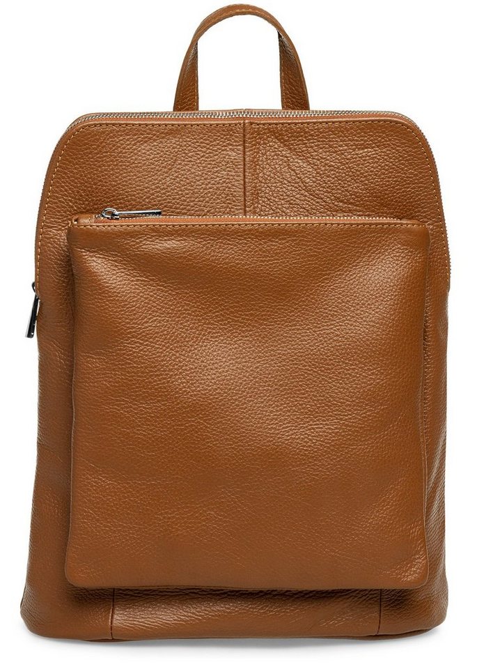 Caspar Cityrucksack TL801 Damen 2in1 Rucksack Rucksacktasche aus echtem Leder von Caspar