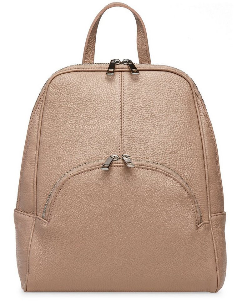 Caspar Cityrucksack eleganter großer Damen Leder Backpack - PREMIUM LINE - Modell No.802 von Caspar