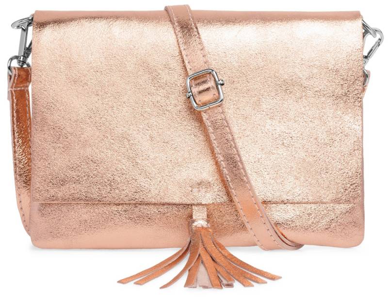 Caspar Clutch Abendtasche Damen Leder Handtasche - CLASSIC LINE - Modell No.830, leicht, elegant & unempfindlich - 100% Echtleder - Handmade in Italy von Caspar