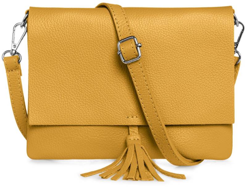 Caspar Clutch Abendtasche Damen Leder Handtasche - CLASSIC LINE - Modell No.830, leicht, elegant & unempfindlich - 100% Echtleder - Handmade in Italy von Caspar