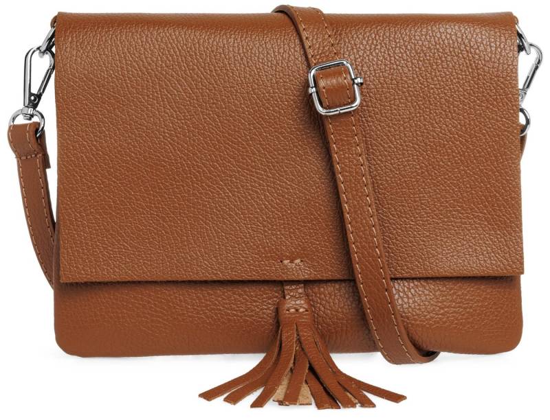 Caspar Clutch Abendtasche Damen Leder Handtasche - CLASSIC LINE - Modell No.830, leicht, elegant & unempfindlich - 100% Echtleder - Handmade in Italy von Caspar