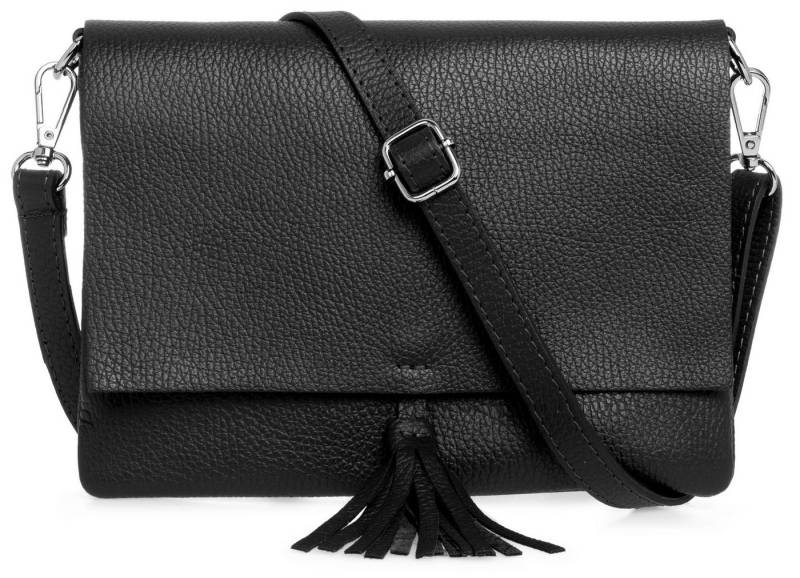 Caspar Clutch Abendtasche Damen Leder Handtasche - CLASSIC LINE - Modell No.830, leicht, elegant & unempfindlich - 100% Echtleder - Handmade in Italy von Caspar